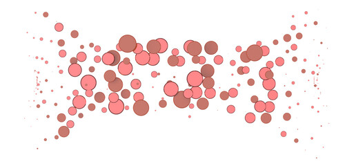 confetti png. red confetti falls from the sky.