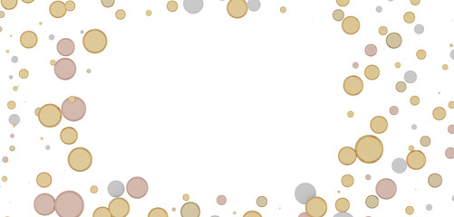 gold  Delight: Captivating 3D Illustration of Joyful gold Confetti
