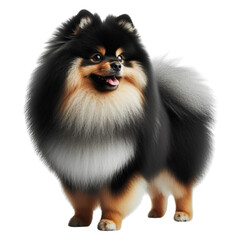 Playful German Spitz Puppy Enjoying Sunny Day in Park, Happy Canine Moment - Generative AI
