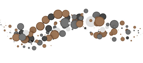 Gilded Celebration: Magnificent 3D Illustration of a Grand gold Confetti Event