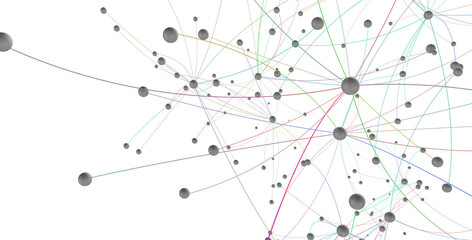 Abstract network of physical devices on the Internet using a network connection