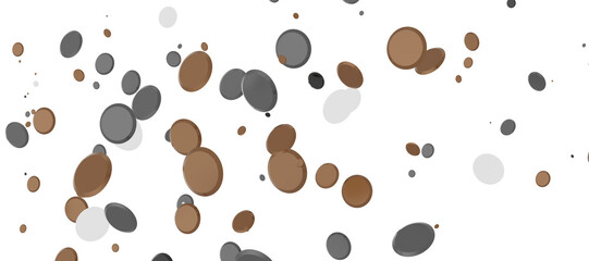 gold  Rainfall: Astonishing 3D Illustration of gold  Confetti Shower