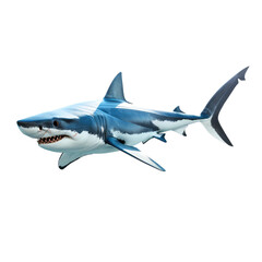 Fototapeta premium Photo of shark isolated on transparent background