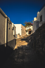 Typical street architecture in the Mediterranean region of Europe.