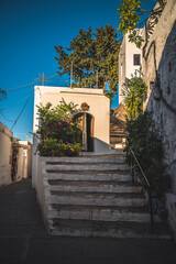 Typical street architecture in the Mediterranean region of Europe.