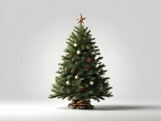 Elegant Christmas Tree Adorned with Stunning Gold Ornaments and Glittering Star Topper
