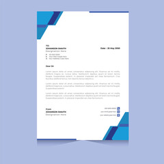 Abstract Letterhead Design Modern Business Letterhead Design Template