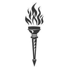 Silhouette torch black color only