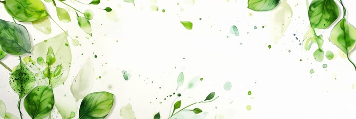 Eco-friendly Invitation Card with Green Theme Generative AI
