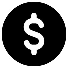 Fototapeta na wymiar dollar icon, simple vector design