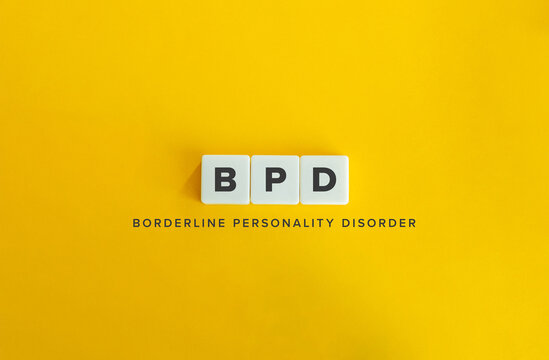 Borderline Personality Disorder (BPD). Mental Health Disorder Characterized by Emotional Instability, Impulsive Behavior, Unstable Self-image, Dissociation, Inappropriate Anger.