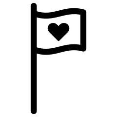 flag icon, simple vector design