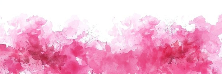 Fototapeta premium Pink Watercolor Backgrounds on White - Perfect for Weddings and Other Events Generative AI
