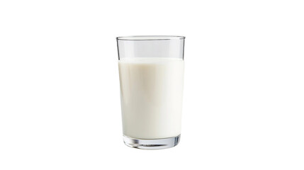 Close-up of a refreshing glass of cold milk with a splash on transparent background– perfect for dairy and nutrition concepts.