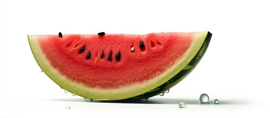 illustration of a fresh and sweet big red Watermelon isolated on a white background