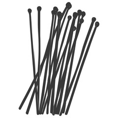 Silhouette wooden matches black color only