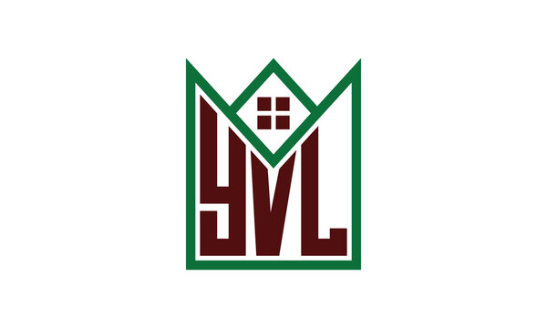 YVL initial letter real estate builders logo design vector. construction, housing, home marker, property, building, apartment, flat, compartment, business, corporate, house rent, rental, commercial