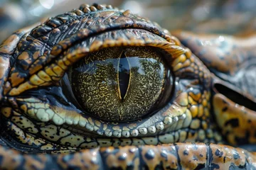 Poster Eyes of a crocodile are terrifying and frightening. © P Stock