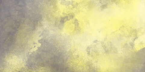 Watercolor grunge texture. Abstract paper texture background. Background of paint. Dark yellow watercolor grunge texture. Black yellow scratched painted paper texture. 