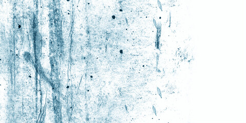 Sky blue aquarelle painted dust texture,rusty metal stone granite,ancient wall backdrop surface splatter splashes illustration paper texture aquarelle stains wall background.
