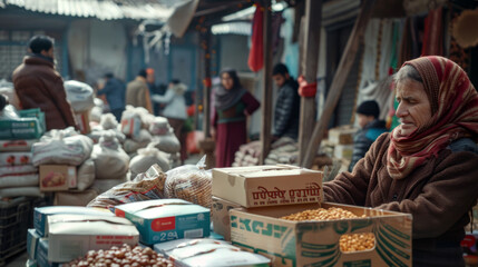 humanitarian food sorting center