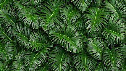 Fototapeta na wymiar palm leaves background
