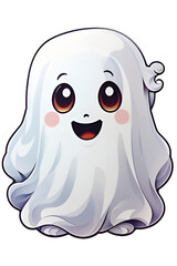 cute cartoon friendly ghost