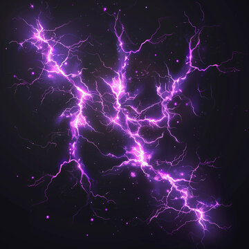 Digital art of Electric lightning, High-energy atmosphere