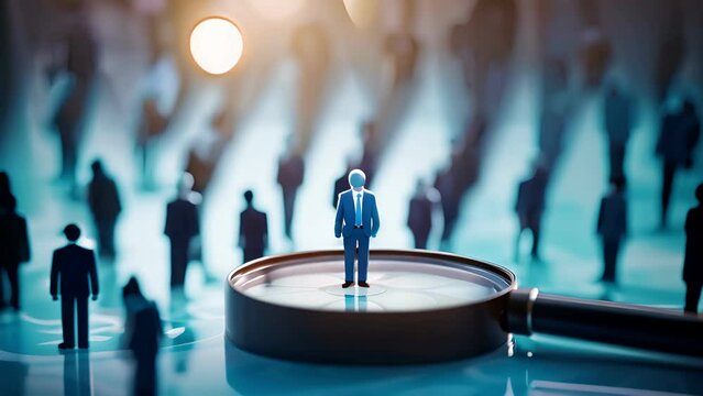 Business network structure HR Human resources. Business leadership concept. Management and recruitment. Social network. Different person, business, leader