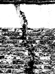 Grunge masonry textures in positive and negative