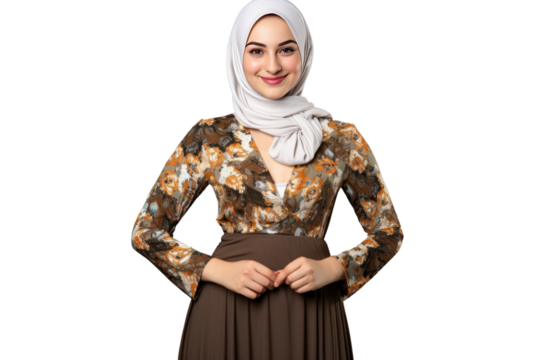 Indian business woman,Isolated on a transparent background. - Powered by Adobe