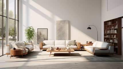 A modern living room with a customizable furniture set that can be adjusted to fit any need