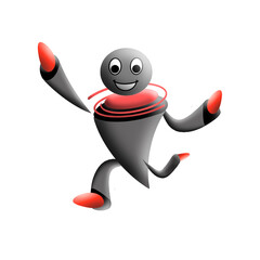 Icon of a person running as an illustration