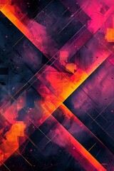 a neon geometrical background
