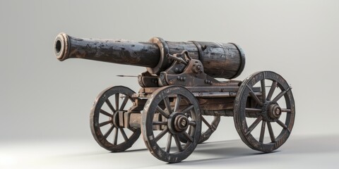 19th century artillery cannons Generative AI