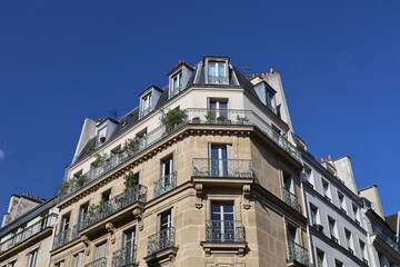 Obraz premium real estate in Paris , haussmannian building
