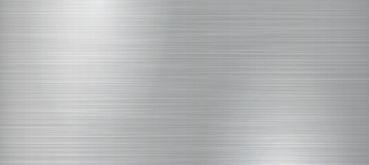 Panoramic background Brushed metal texture. Steel background. Vector illustration silver steel metal texture vector illustration - obrazy, fototapety, plakaty
