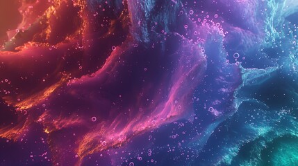 A digital rendering of a vibrant and colorful galaxy, offering a mesmerizing and minimalistic HD background for mockups.