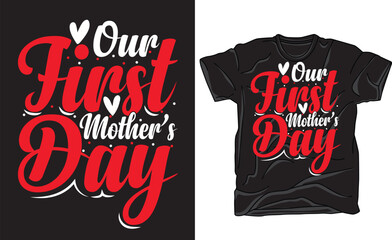 Happy Mother's Day. Vector hand written quote 