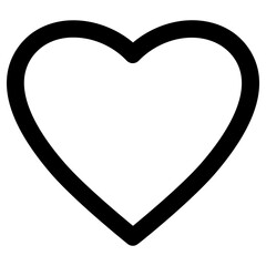 heart icon, simple vector design