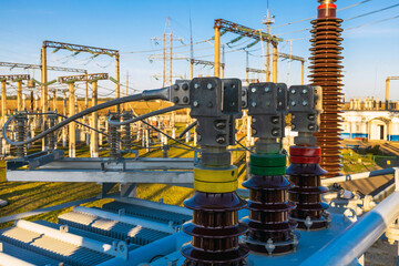 High voltage bushing at an electrical substation