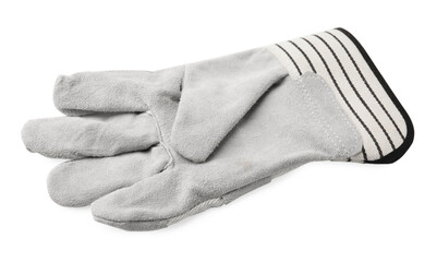 One color gardening glove isolated on white