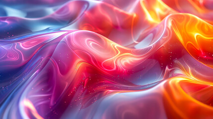 Obraz premium Abstract Wavy Texture in Warm Tones created with Generative AI technology