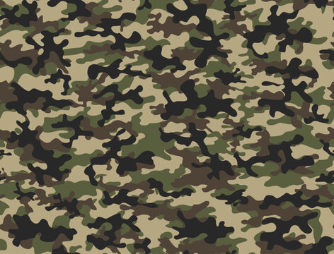 
Camouflage military background modern seamless pattern, army uniform texture, urban fashion design, hunting print
