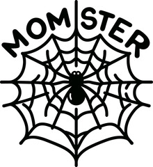 Fototapeta premium Momster Spider Web