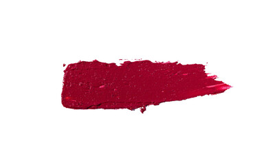 various lipstick strokes isolated on white background