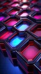 A futuristic background that contains hexagons and dots. Graphics Resources
