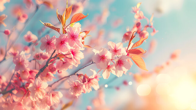 The Splendors of Spring: A Refreshing Backdrop Blur of Lively Hues and Nature's Energetic Embrace