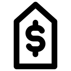 price icon, simple vector design