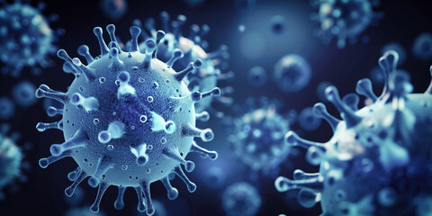 close-up of a virus